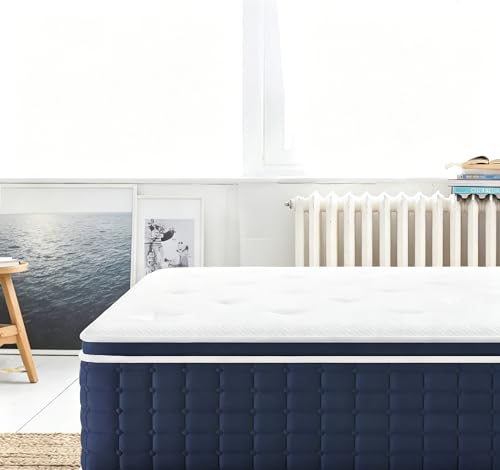 Coolvie Mattress -14 Inch Medium PlushFULL Mattress, Gel Memory Foam Mattress for Cool Sleep & Pressure Relief, Knitted Fabric, Pocket Springs with Fiberglass Free, Best Mattress in a Box, AIFONI17