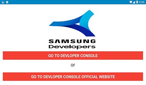 Samsung devloper console