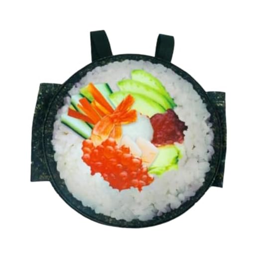 rockible Rollo de Sushi Disfraz de Halloween Traje de Dibujos Animados para Fiesta temática de Escenario de, Adulto