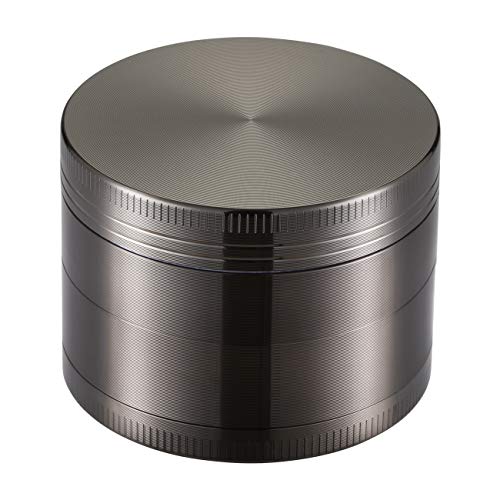 Grinder Crusher 4-teilig 75mm | Aluminiumlegierung Mit Pollensieb | Für Kräuter Gewürze
