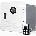FOGATTI RV Tankless Water Heater, InstaShower 6, Gen 2, with 15 x 15 inches White Door and Remote Controller, DC 12V, Optimized Summer Comfort Performance, Ideal for RVers' Family Use