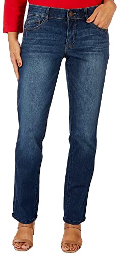 Democracy Womens 32 in. Hi-Rise Ab Tech Stretch Jeans 6 Indigo