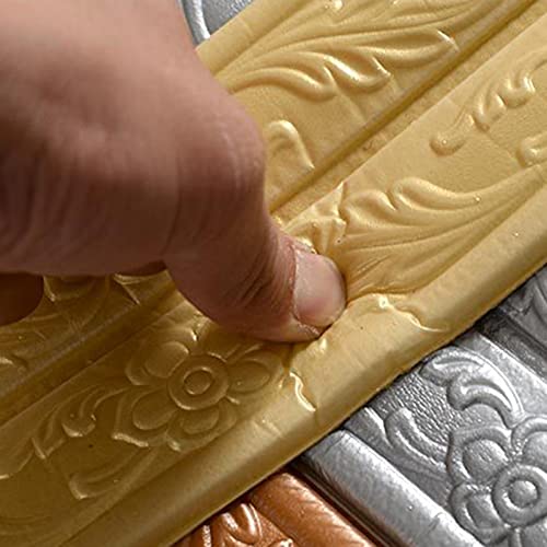 Trefc Decorações de Rodapé de Espuma 3D Borda de Parede Linha de Cintura Papel de Parede Borda Arte