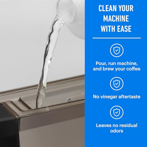 Image of Essential Values Descaling Solution Compatible with Breville, Coffee Pot Cleaner, Descaler Specially Formulated for Breville Coffee Machines,12 Month Supply, 2-Pack