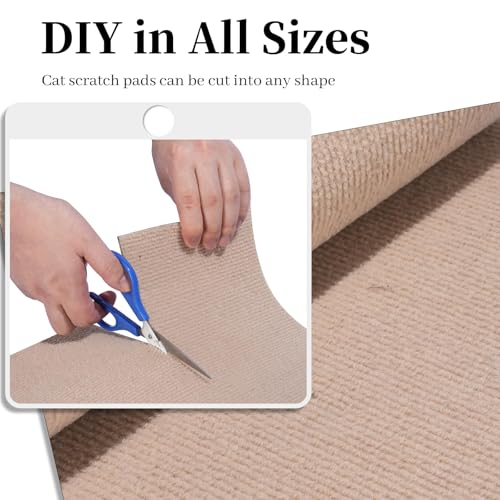 Selbstklebende Kratzschutzmatte für Sofa & Wand, 40x200 cm kratzschutz Sofa Katze - Trimmbarer Schutz gegen Katzenkratzer Couch Schutz von DIY Krallen Katzenteppich