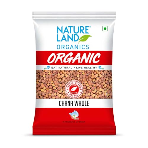 Image of Natureland Organics Chana whole 1 Kg (pack of 2) Total 2 Kg - Organic Healthy Chana