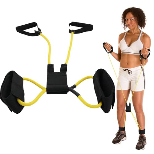 Bandas elásticas para ejercicios - Cuerda de tracción multifuncional, entrenador de fuerza de mano, estirador de mano para mujeres y hombres