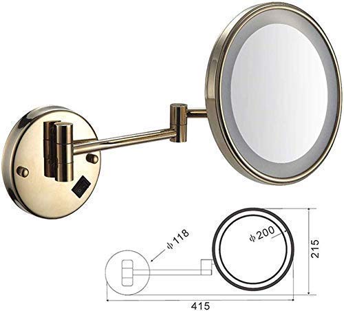 Miroir de courtoisie rond pour optimiser l'espace de votre coiffeuse