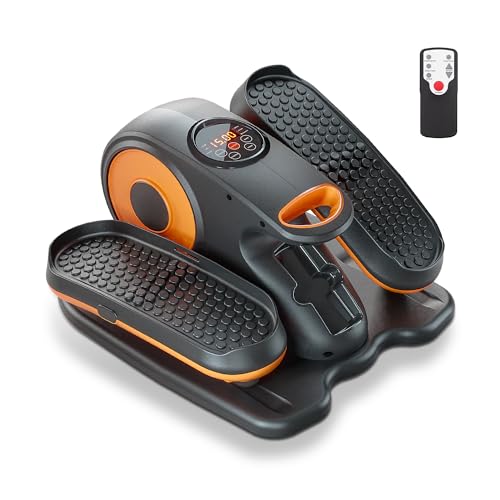 orange ChaCool Pedal Trainer for Seniors, Electric Cross Trainer for Home, Adjustable Speed Leg Trainer for Seniors and Adults