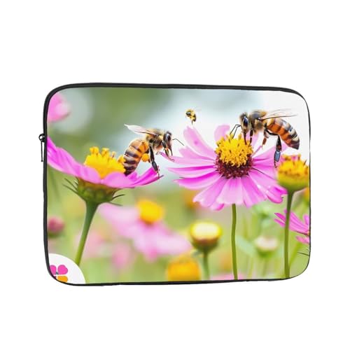 Diligent Bee Laptop Sleeve Case 15 Inch Suitable For Notebook Computer Tablet Traveling Carrying Simple Case
