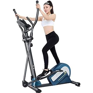 Cross Trainer Home Gym Equipment Elliptical Cross-trainer Exercise Bike Aerobic Training Air Walker Exercise Machine (Color : Black, Size : Free size)