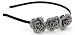 Great Gatsby/Flapper Inspired Handmade Three Rose Rhinestone Headband / Hairband