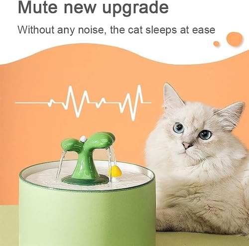 Fuente automática para gatos REAGAR 1.5L de cerámica miniatura 5