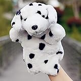 INF-STAR Spotted Dog Hand Puppet for Kids, Cute Plush Puppet Toy for Storytelling and Role-Play...