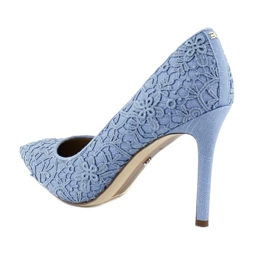 Image of Sam Edelman Women's Hazel Pump Royal Sky Blue Lace 5 Medium