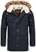 Produktbild Indicode Herren Fann Parka aus Baumwolle mit Kapuze | Winterjacke Winterparka Mantel Black L
