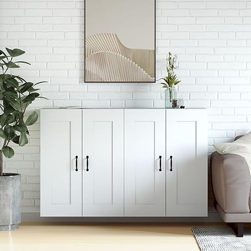 Armarios de pared de madera para salón pasillo y cocina estables 3