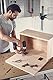 wolfcraft Scharnierloch-Set 4655000 Zur einfachen Installation von Topfscharnieren, 26 mm türkis