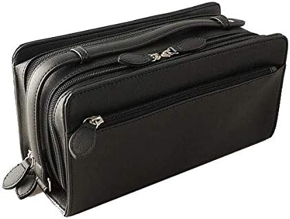 Amazon セカンドバッグ メンズ 大容量 ダブルファスナー 軽量 バック 42t ブラック クラッチ セカンドバッグ