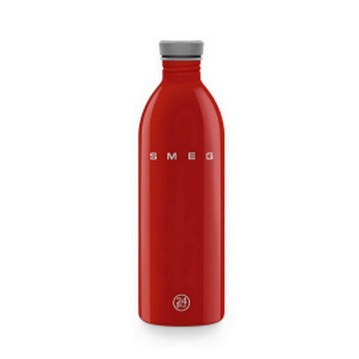 Smeg 24Bottles Lightweight And Leakproof Urban Bottle, Stainless Steel, 1L, Red