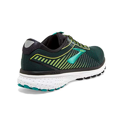 Brooks Brooks Mens Ghost 12 Running Shoe - Black/Lime/Blue Grass - D - 11.5