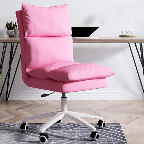 Chaise de bureau ergonomique rembourrée jeu ordinateur fauteuil tissu