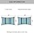 Adabana Outdoor Waterproof Throw Pillow Covers 12x20, Decorative Colorful Striped Lumbar Pillows Cover Set of 2 for Patio Garden Blue