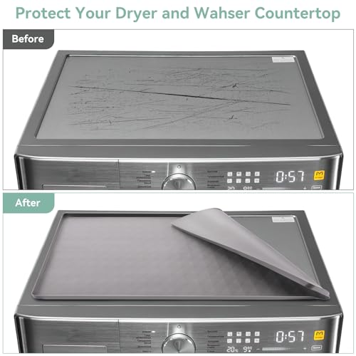 image for Garolue 2 Pack Washer and Dryer Covers for the Top, 23.6'' x 19.7'' Si