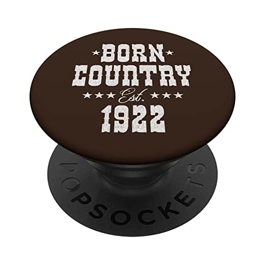 100 años de edad: Country Music Lover 1922 100 cumpleaños PopSockets PopGrip Intercambiable
