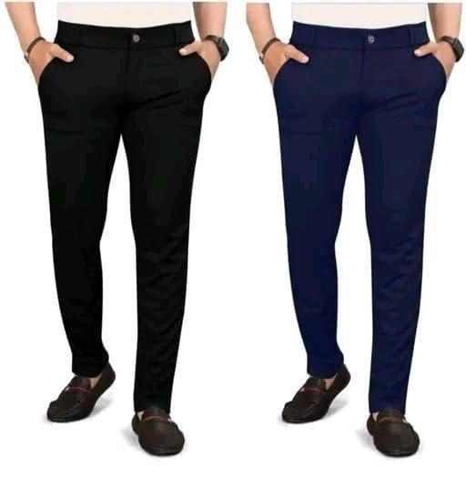 Shree Shyam Traders Men’s Slim-Fit Pants for Office, Party, and Casual Events Pack of 2-picture-10