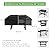 Grill Cover Compatible with Blackstone 36" Griddle, 1528 Flat top Gas Grill Cover Heavyduty Waterproof with Taped Seams for Outdoor, Compatible with Blackstone, Camp Chef and More 4-Burner Griddle