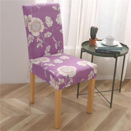Housse de chaise extensible violette pour masquer l'usure et protéger vos sièges