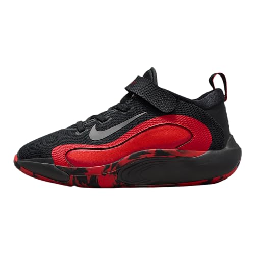 Nike IsoFly Little Kids' Shoes (Black/University Red/Light Crimson/Metallic Silver)