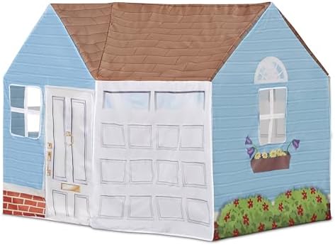 Kid Trax Magical Playhouse Tent for Kids, Indoor/Outdoor Toys, Kids Tent, Large Space Pretend Play Toys, Easy Assembly, Front and Rear Openings, Sturdy, Easy Storage w/ Carrying Case, BLUE