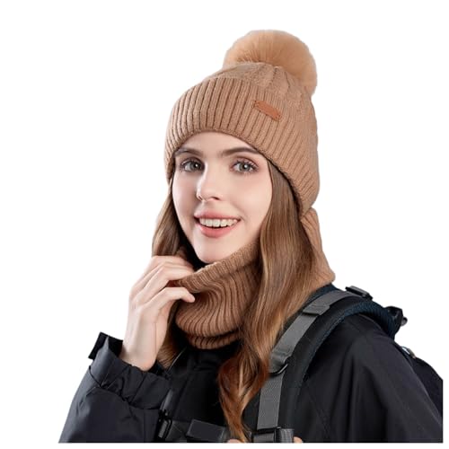 Bonnet écharpe femme ensemble cadeau idéal de Noël pour le sport