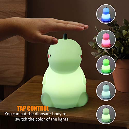 Lámpara de noche de silicona con sensor táctil para niños miniatura 3