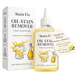 Stain Fix Oil Stain Remover for Clothes (8.72oz) - Fabric Stain Remover For Cooking, Engine, Dried Oil And Grease Stains - Safe for All Fabric Types