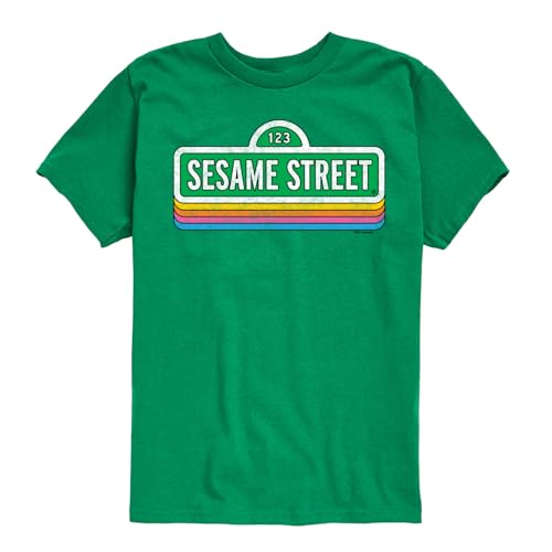 Sesame Street - Logo Repeated- Toddler and Youth Short Sleeve Graphic T-Shirt