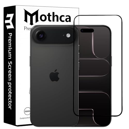 Image of Mothca Military-Grade Tempered Glass Screen Protector Compatible for iPhone 17 Air with Edge to Edge Coverage - Case Friendly, Anti-Scratch & Bubble-Free Installation Kit