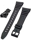 g24 Watch Replacement Watch Strap Band Flexible Black Resin, Black, Size No Size