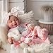 BABESIDE Lifelike Reborn Baby Dolls - 17 Inch Realistic Newborn Baby Doll Sleeping Real Life Baby Dolls Girls with Gift Box for Kids Age 3+
