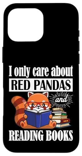 Kids Boys Girls Cute Kawaii Reading Books Red Panda Lover �X�}�z�P�[�X iPhone 16 Pro Max �p