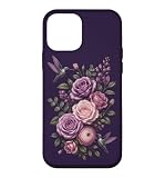 Installazione facile Custodia per iPhone 12 mini Colibrì Fiori Rose Botaniche Natura Giardino Uccelli