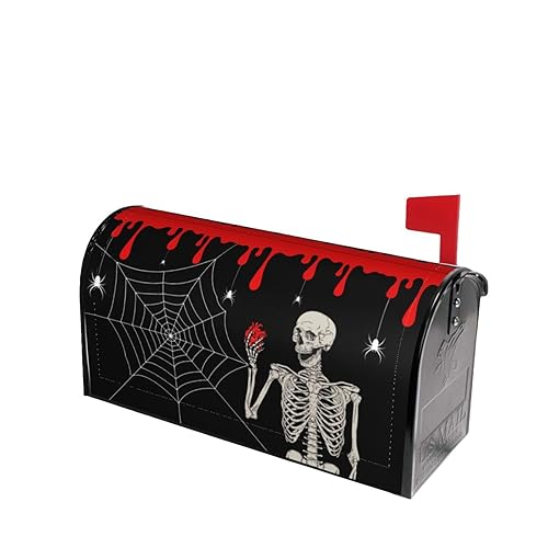 Halloween Mailbox Covers Magnetic Standard Size Mailbox Wraps Letter Post Mailbox Cover 21 X 18 for Holiday Garden Yard Decor