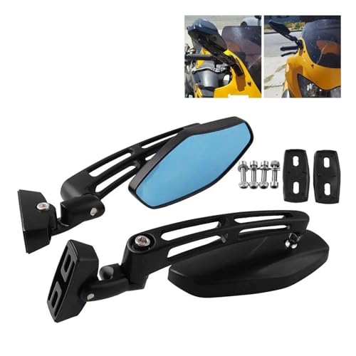 Espejos de motocicleta estables de aluminio que eliminan vibraciones 3
