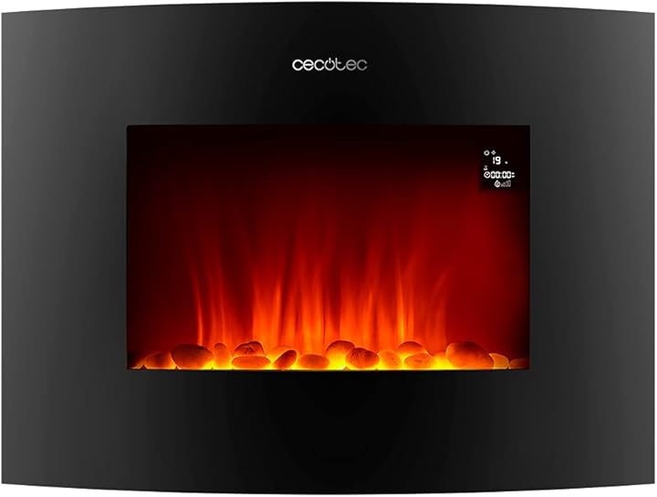 Camino elettrico ready warm 2250 con fiamme curve 2000 w by cecotec 05813