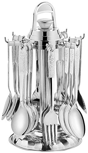 Parage Pretty Premium Stainless Steel Cutlery Set – Set Of 25 (Contains: 6 Master Spoons, 6 Tea Spoons, 6 Forks, 6 Soup Spoons) – Silver For Rs. 469 @ 6% off