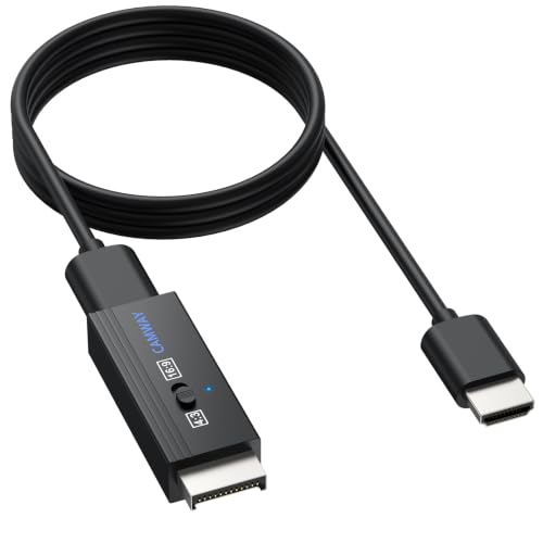 Image of CAMWAY HDMI Cable Adapter for PS2 PS1 Console,4:3 /16:9 Ratio on 1080P TV | PS2 to HDMI Converter,Plug&Play, Converts AV Signal to HDMI Video Audio for PS2 PS1 Console Retro Game and TV /Monitor,No Lag