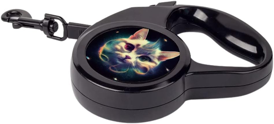 Galaxy Retractable Pet Leash - Cute Cat Leash - Printed Dog Leash - 118 inches