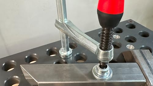 BESSEY Spannelement mit fixer Ausladung TW16-20-10-2K, Spannweite 200 mm Ausladung 100 mm, 16 mm Ø, Positionsgenaues individuelles Spannen, Gewicht 0,93 Kg